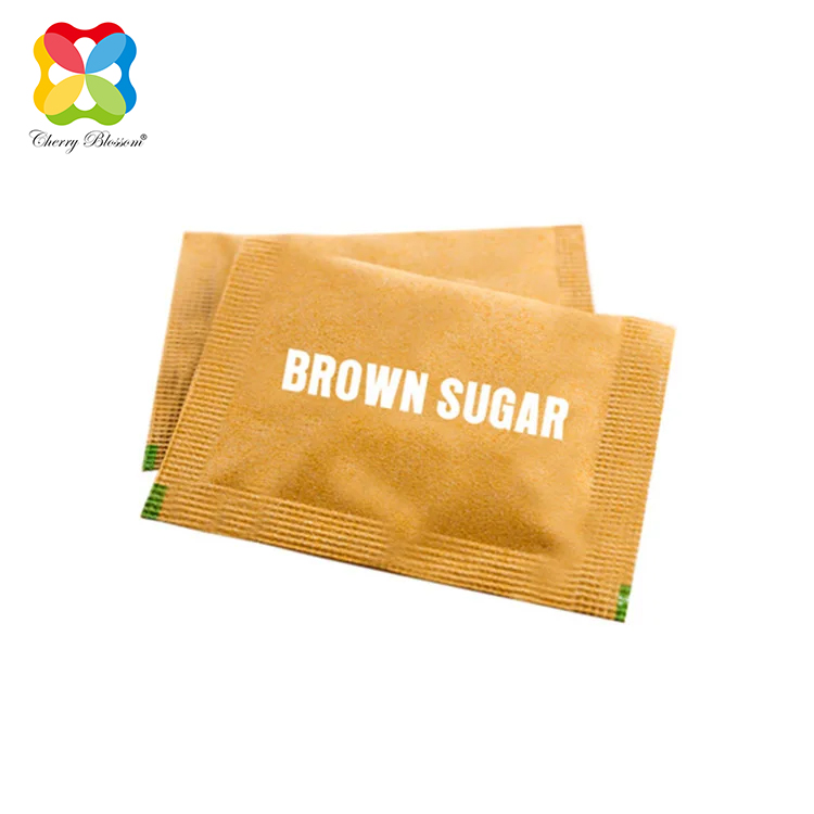 Paper Sweetener Paciņa kafijas cukurs baltais cukurs brūnais cukurs cukurs papīra iepakojums