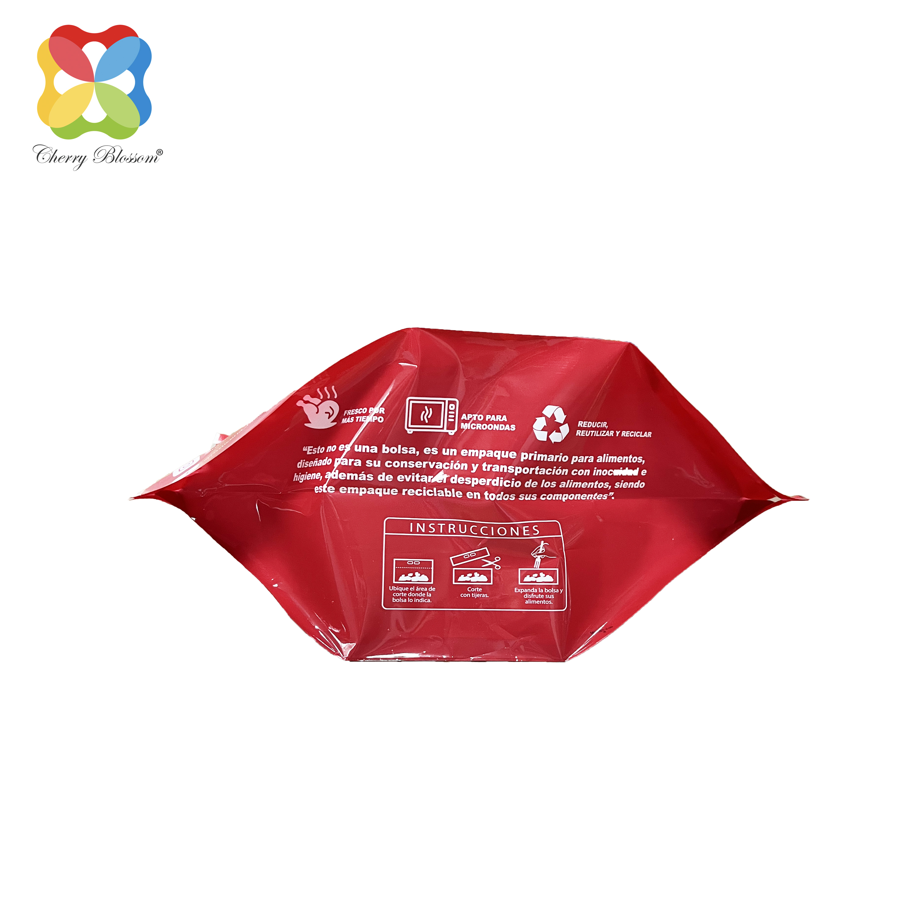 Saco de peru transparente stand up pouch com alça saco de embalagem saco de frutas vegetais