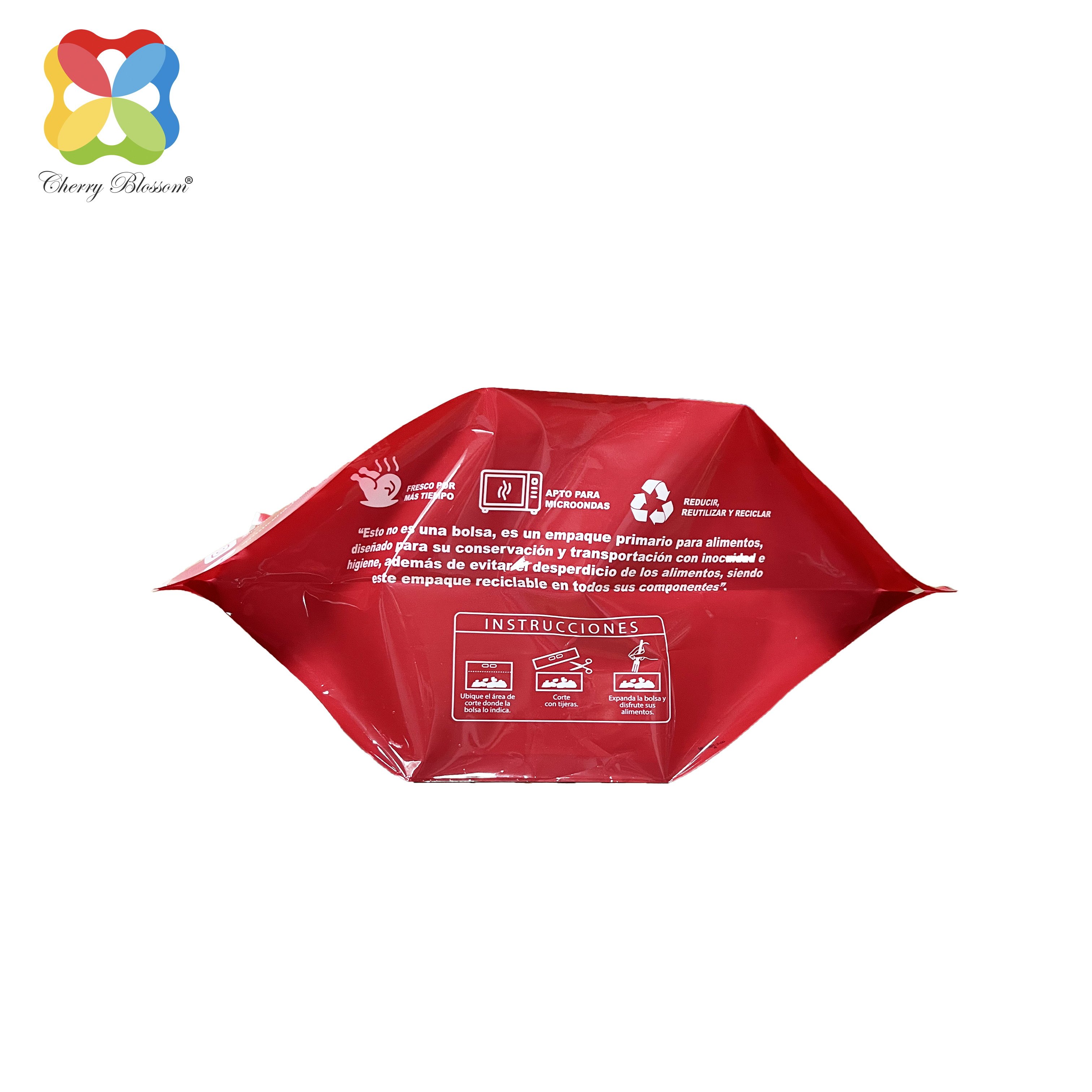 Turkey bag transparent stand up pouch na may handle packaging bag vegetable fruit bag