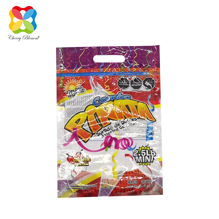 Candy packaging bags plastic bag Customized nga pag-imprenta Dagaya nga mga kolor Packaging bag Mga snack packaging bag