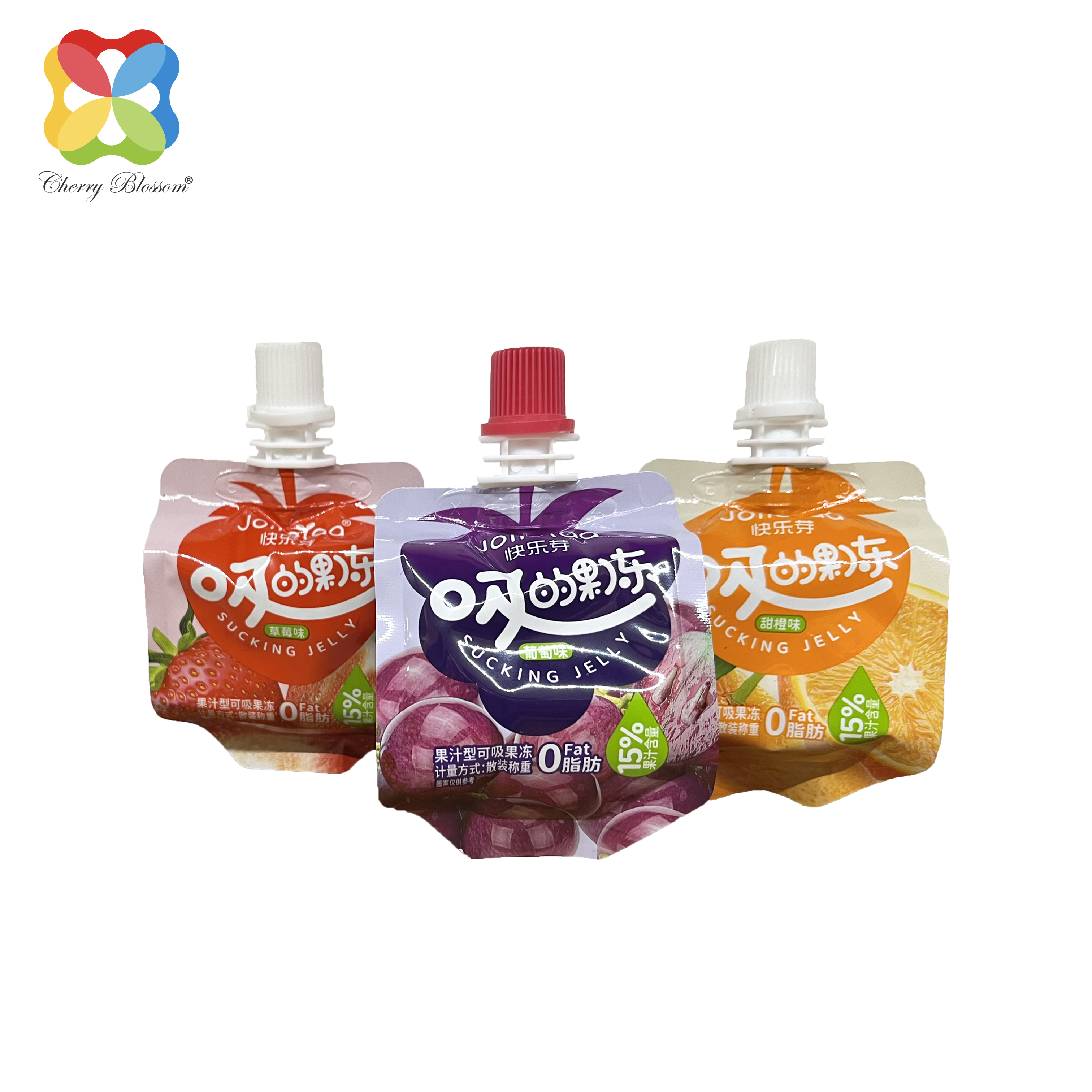 spout pouch jelly apoti ounje apoti spout baagi aṣa titẹjade Liquid Pouch Packaging