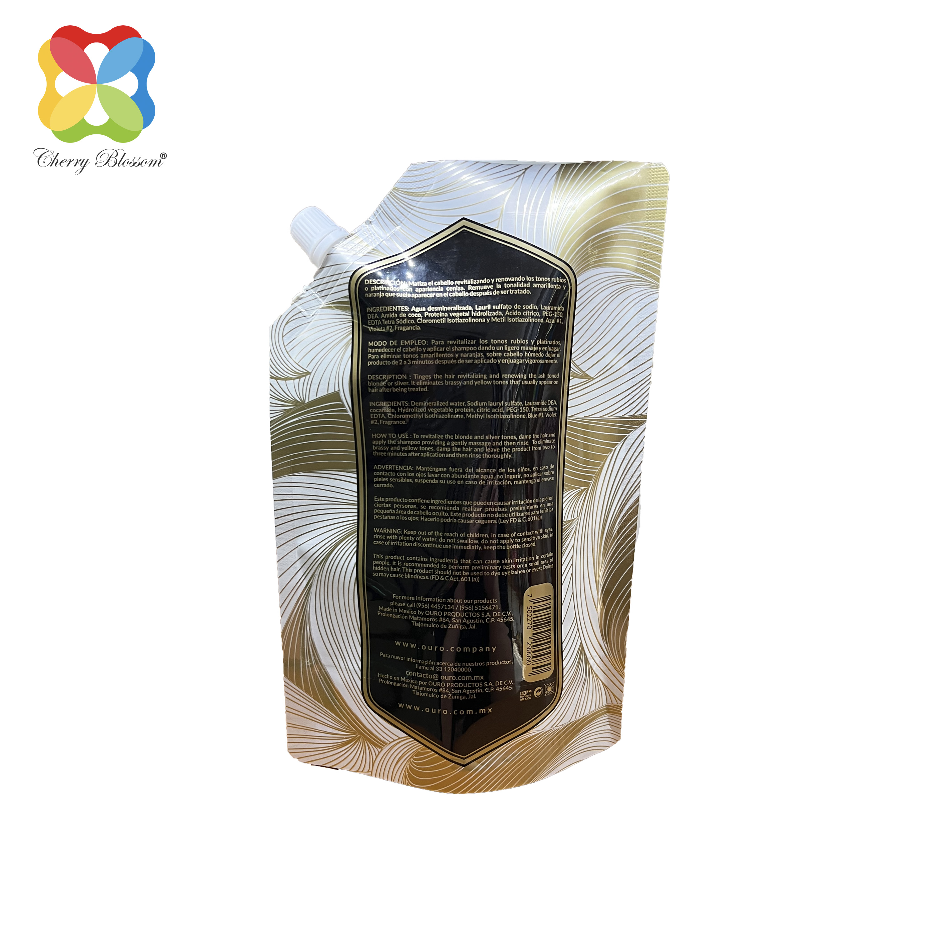 ក្រោកឈរជាមួយ Spout Customized Gravure Printing Shampoo Packaging spout pouch packaging bag