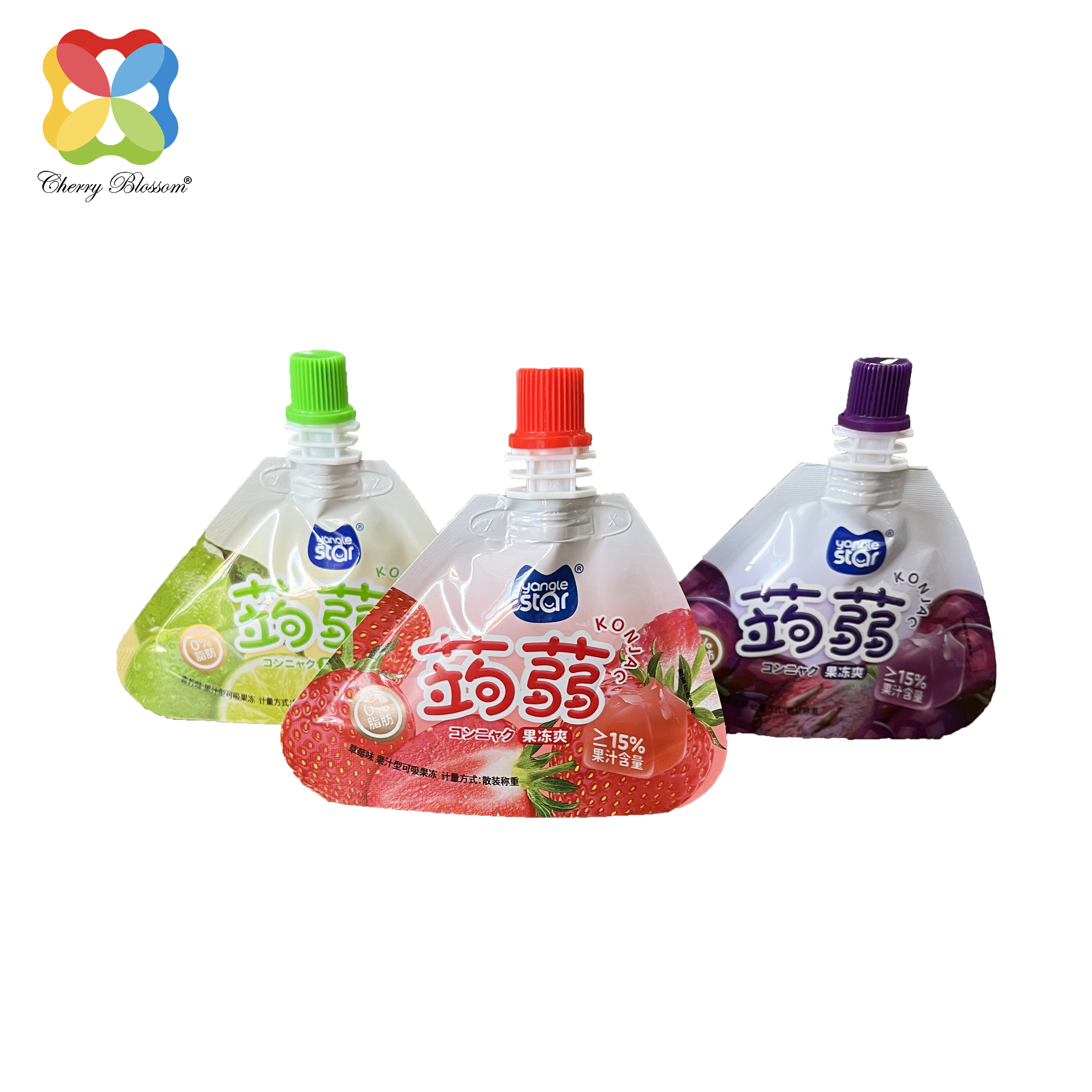 spout pouch jelly packaging custom priting Liquid Food Packaging ការវេចខ្ចប់អាហារទារក
